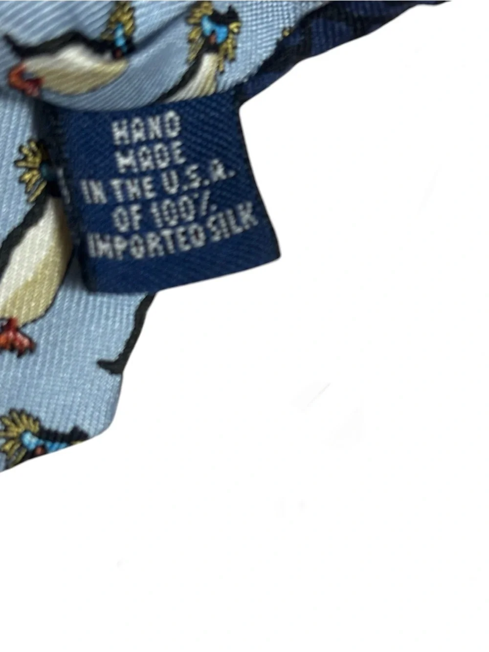 Vineyard Vines NWT Allianz Custom Silk Necktie Tie Blue Penguins